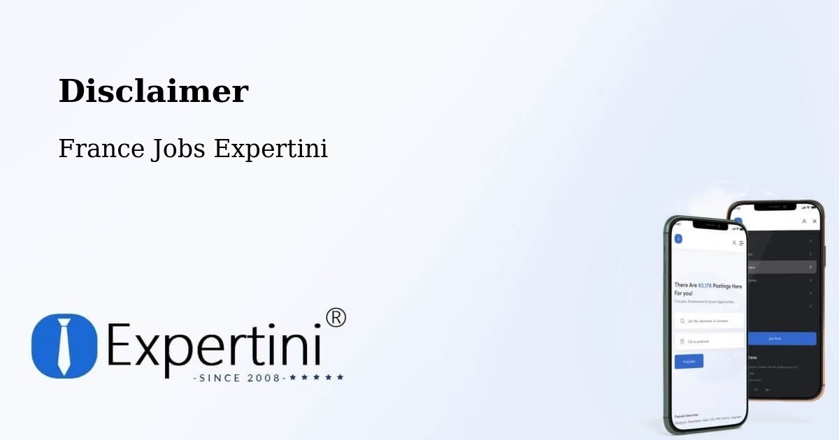 Disclaimer – Olivet - France Jobs Expertini